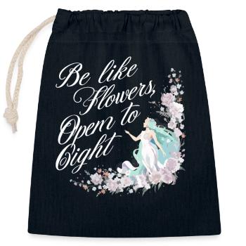 Ostara Eostre Equinox Witch Pagan Goddess Rituals - Closable cotton gift bag (25x30cm) - navy - Front