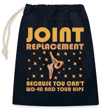 arthrosOrthopedic Surgeon – Joint Replacement - Closable cotton gift bag (25x30cm) - navy - Front