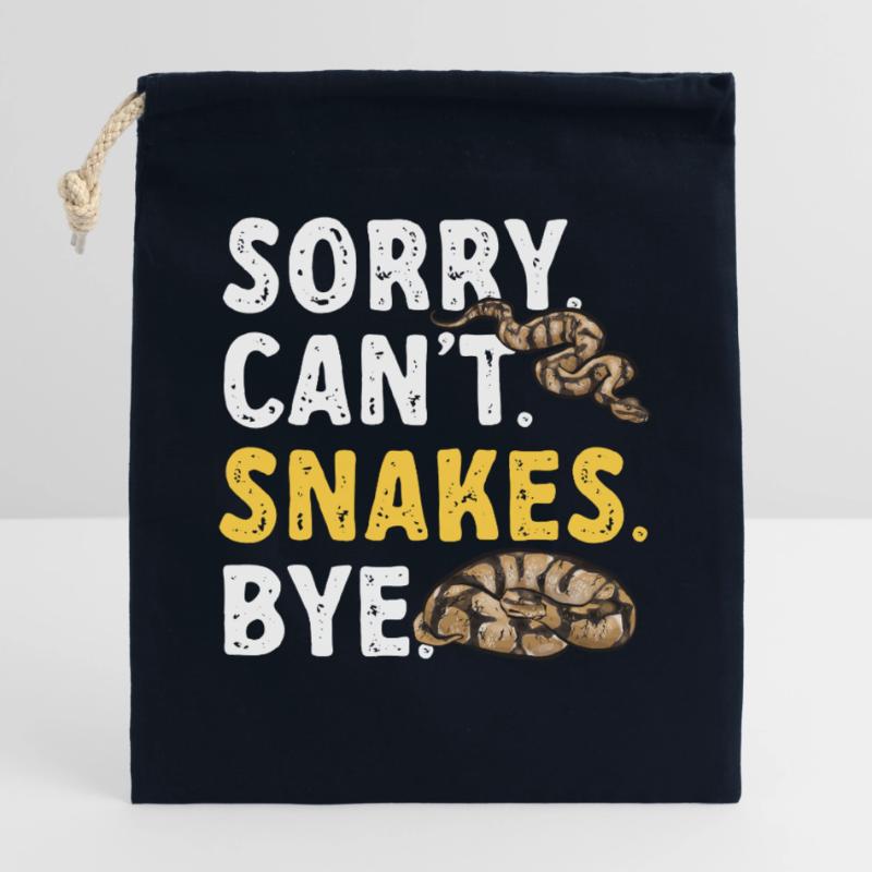 Ball Python Snake King Python Closable cotton gift bag (25x30cm)