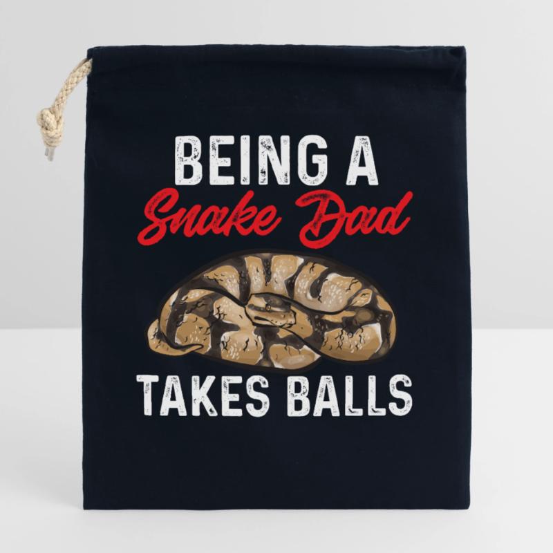 Ball Python Schlange Königspython Verschließbarer Geschenkbeutel aus Baumwolle (25x30cm)