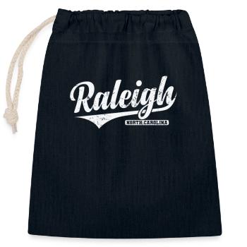Raleigh North Carolina Stadt in den USA - Verschließbarer Geschenkbeutel aus Baumwolle (25x30cm) - Navy - Vorne