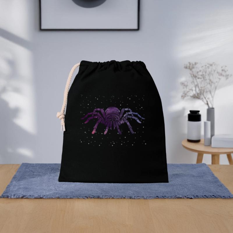 Celestial Spider Star Pattern Closable cotton gift bag (25x30cm)