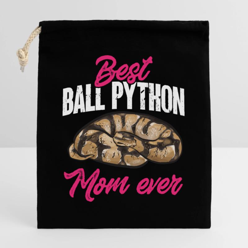 Ball Python Snake King Python Closable cotton gift bag (25x30cm)