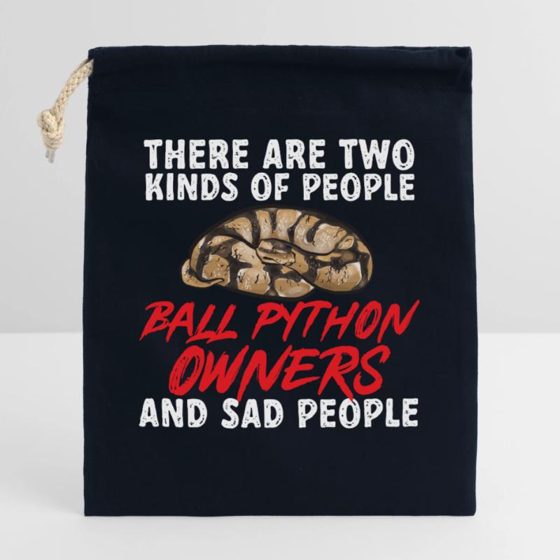 Ball Python Snake King Python Sac cadeau en coton avec cordon (25 x 30 cm)