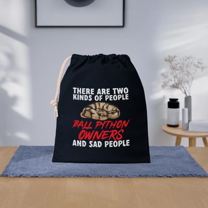 Ball Python Snake King Python Sac cadeau en coton avec cordon (25 x 30 cm)