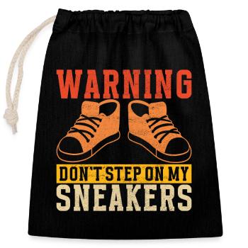 Sneakerhead Sneaker Collector - Closable cotton gift bag (25x30cm) - black - Front