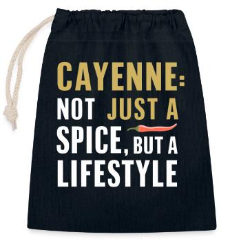 Liebhaber Scharfer Speisen, Chili Peppers Chef - Verschließbarer Geschenkbeutel aus Baumwolle (25x30cm) - Navy - Vorne