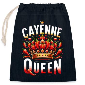 Liebhaber Scharfer Speisen, Chili Peppers Chef - Verschließbarer Geschenkbeutel aus Baumwolle (25x30cm) - Navy - Vorne