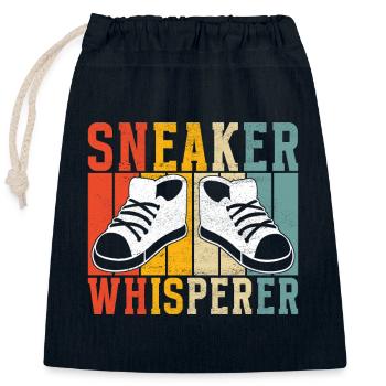 Sneakerhead Sneaker Collector - Closable cotton gift bag (25x30cm) - navy - Front
