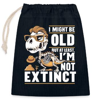 Archaeology Archaeologist Historical Exploration - Closable cotton gift bag (25x30cm) - navy - Front