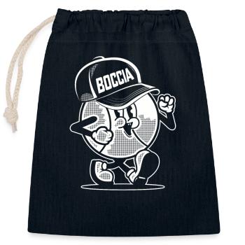 Bocciaspieler Bekleidung mit Boccia Kugeln Boccia - Verschließbarer Geschenkbeutel aus Baumwolle (25x30cm) - Navy - Vorne