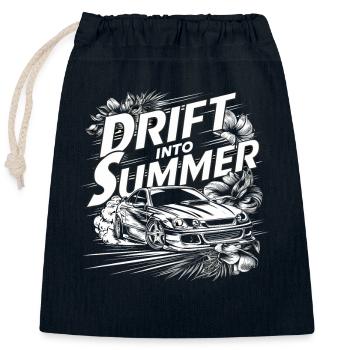 Auto-drift-rennen, Rennwagen-motorsport-drift - Verschließbarer Geschenkbeutel aus Baumwolle (25x30cm) - Navy - Vorne