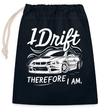 Auto-drift-rennen, Rennwagen-motorsport-drift - Verschließbarer Geschenkbeutel aus Baumwolle (25x30cm) - Navy - Vorne