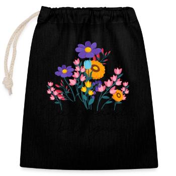 Cultivando Bilingües Spanischlehrerin - Verschließbarer Geschenkbeutel aus Baumwolle (25x30cm) - Schwarz - Vorne