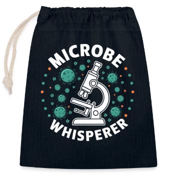 Microbiologist Microbiology Lab Staph Biology - Closable cotton gift bag (25x30cm) - navy - Front