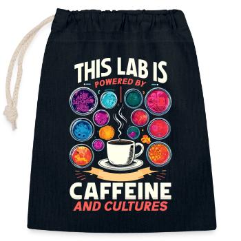 Microbiologist Microbiology Lab Staph Biology - Closable cotton gift bag (25x30cm) - navy - Front