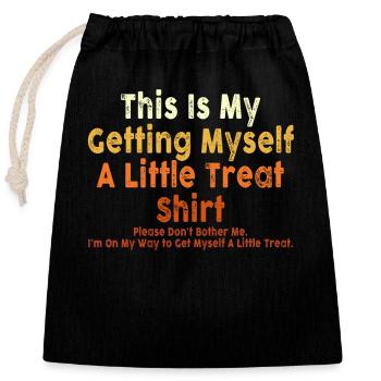 Creamy Sundae Dessert Don't Bother Me - Closable cotton gift bag (25x30cm) - black - Front
