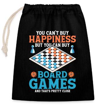 Mais vous pouvez acheter des jeux de société Player Nerd Gamer - Sac cadeau en coton avec cordon (25 x 30 cm) - noir - Devant