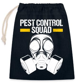 Pest Control Exterminator - Closable cotton gift bag (25x30cm) - navy - Front