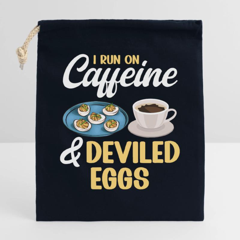 Stuffed Eggs Deviled Eggs Closable cotton gift bag (25x30cm)