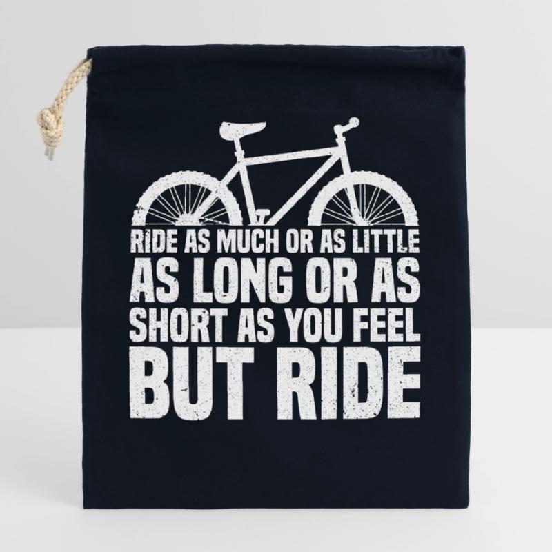 Fahren Sie so viel oder so wenig, so lang oder so kurz wie Verschließbarer Geschenkbeutel aus Baumwolle (25x30cm)