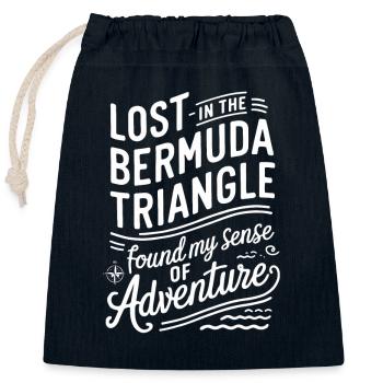 Mysteriöses Verschwindenlassen Im Bermudadreieck - Verschließbarer Geschenkbeutel aus Baumwolle (25x30cm) - Navy - Vorne