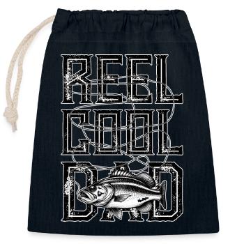 Reel Cool Dad - Closable cotton gift bag (25x30cm) - navy - Front