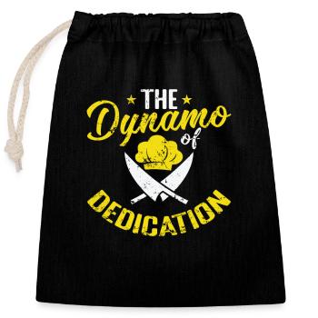 Le Chef du dévouement - Sac cadeau en coton avec cordon (25 x 30 cm) - noir - Devant
