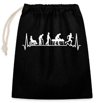 Physiotherapie Chiropraktiker Physio-Masseur - Verschließbarer Geschenkbeutel aus Baumwolle (25x30cm) - Schwarz - Vorne