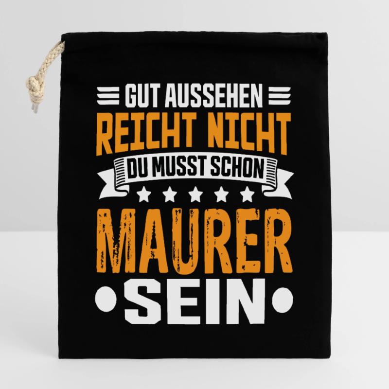 Bricklayer Building Construction Structural Engineer Bricklayer Funny Closable cotton gift bag (25x30cm)