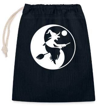Mystic Witches Gothic Occult Witch - Closable cotton gift bag (25x30cm) - navy - Front