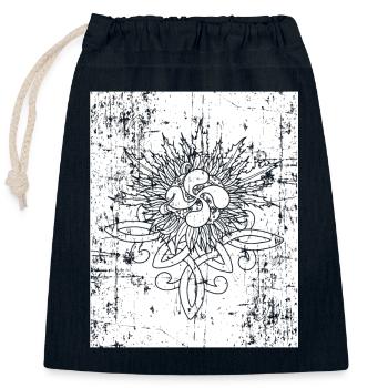 Lauburu Euskal Herria Basken Aquitanier Land - Verschließbarer Geschenkbeutel aus Baumwolle (25x30cm) - Navy - Vorne