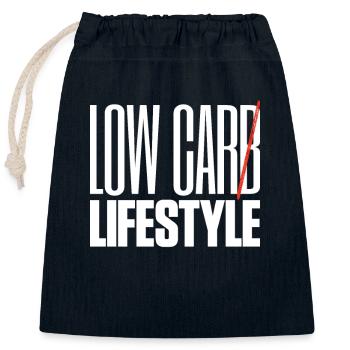 Low Car Lifestyle Auto Tuning - Verschließbarer Geschenkbeutel aus Baumwolle (25x30cm) - Navy - Vorne