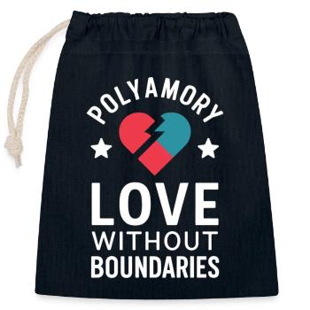 Polyamoröse Gemeinschaft Polyamorous Parenting - Verschließbarer Geschenkbeutel aus Baumwolle (25x30cm) - Navy - Vorne
