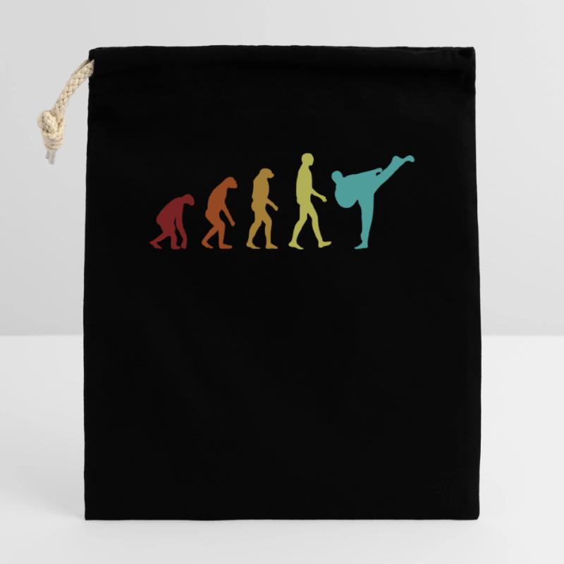 Capoeira Evolution Capoeirista Ginga Danse Sac cadeau en coton avec cordon (25 x 30 cm)