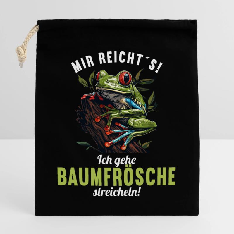 Tree Frog Baumfrösche Baumfrosch Verschließbarer Geschenkbeutel aus Baumwolle (25x30cm)