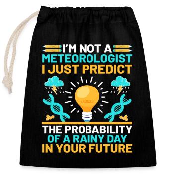 Professeur de sciences Professeur d’école Biologie Chimie P - Sac cadeau en coton avec cordon (25 x 30 cm) - noir - Devant