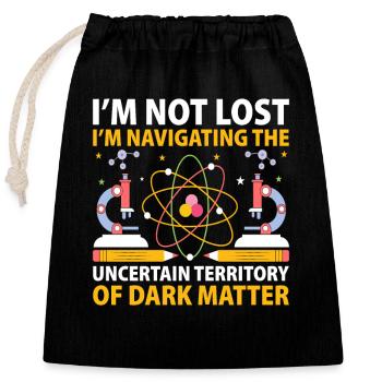 Professeur de sciences Professeur d’école Biologie Chimie P - Sac cadeau en coton avec cordon (25 x 30 cm) - noir - Devant