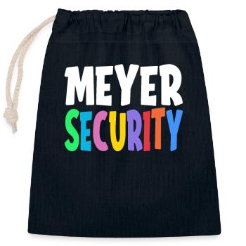 Meyer Safety Family Gift - Closable cotton gift bag (25x30cm) - navy - Front