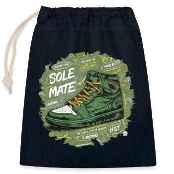 CHAUSSURES COOL, SOLE MATE - Sac cadeau en coton avec cordon (25 x 30 cm) - bleu marine - Devant