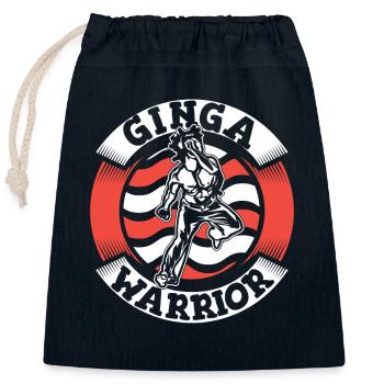 Ginga Warrior Capoeirista Ginga Tanz - Verschließbarer Geschenkbeutel aus Baumwolle (25x30cm) - Navy - Vorne