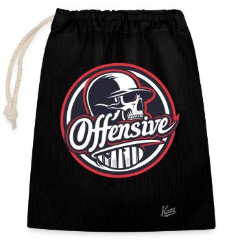 Alternative Skull Skull Cheeky and Provocative - Closable cotton gift bag (25x30cm) - black - Front