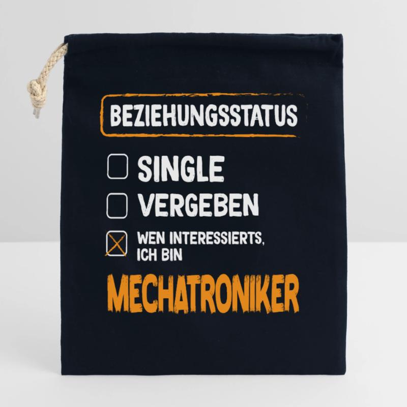 Technicien en mécatronique Statut de la relation Technicien en mécatronique Sac cadeau en coton avec cordon (25 x 30 cm)