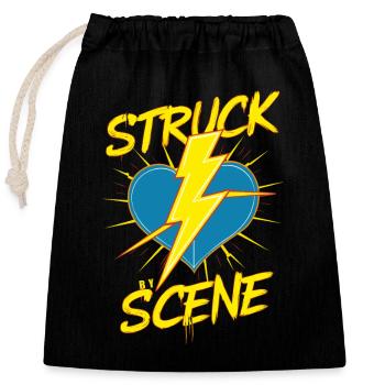 Emo Revival and Alternative Fashion for Scene Kids - Closable cotton gift bag (25x30cm) - black - Front
