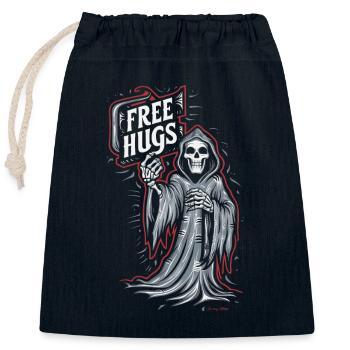 Emo Revival and Alternative Fashion for Scene Kids - Closable cotton gift bag (25x30cm) - navy - Front