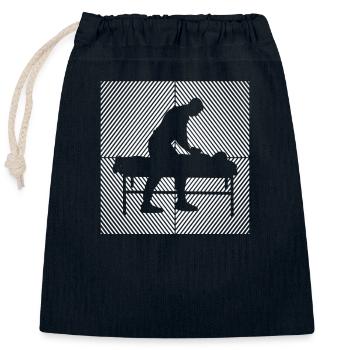Physiotherapie Chiropraktiker Physio-Masseur - Verschließbarer Geschenkbeutel aus Baumwolle (25x30cm) - Navy - Vorne