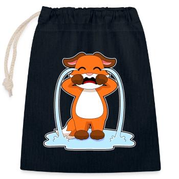 Fuchs Tränen - Verschließbarer Geschenkbeutel aus Baumwolle (25x30cm) - Navy - Vorne