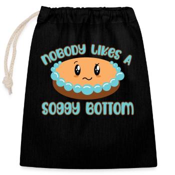 Personne n’aime un sol mou - Sac cadeau en coton avec cordon (25 x 30 cm) - noir - Devant