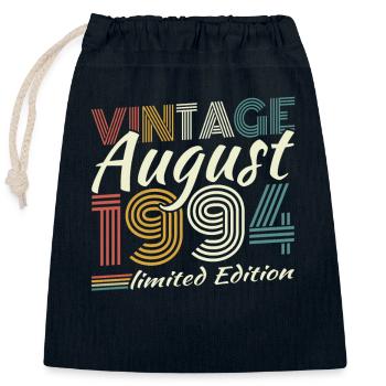 August 1994 Vintage Retro Geburtstagsgeschenk - Verschließbarer Geschenkbeutel aus Baumwolle (25x30cm) - Navy - Vorne