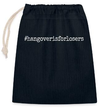 Hangover Is For Losers Kater Ist Für Verlierer Alk - Sac cadeau en coton avec cordon (25 x 30 cm) - bleu marine - Devant